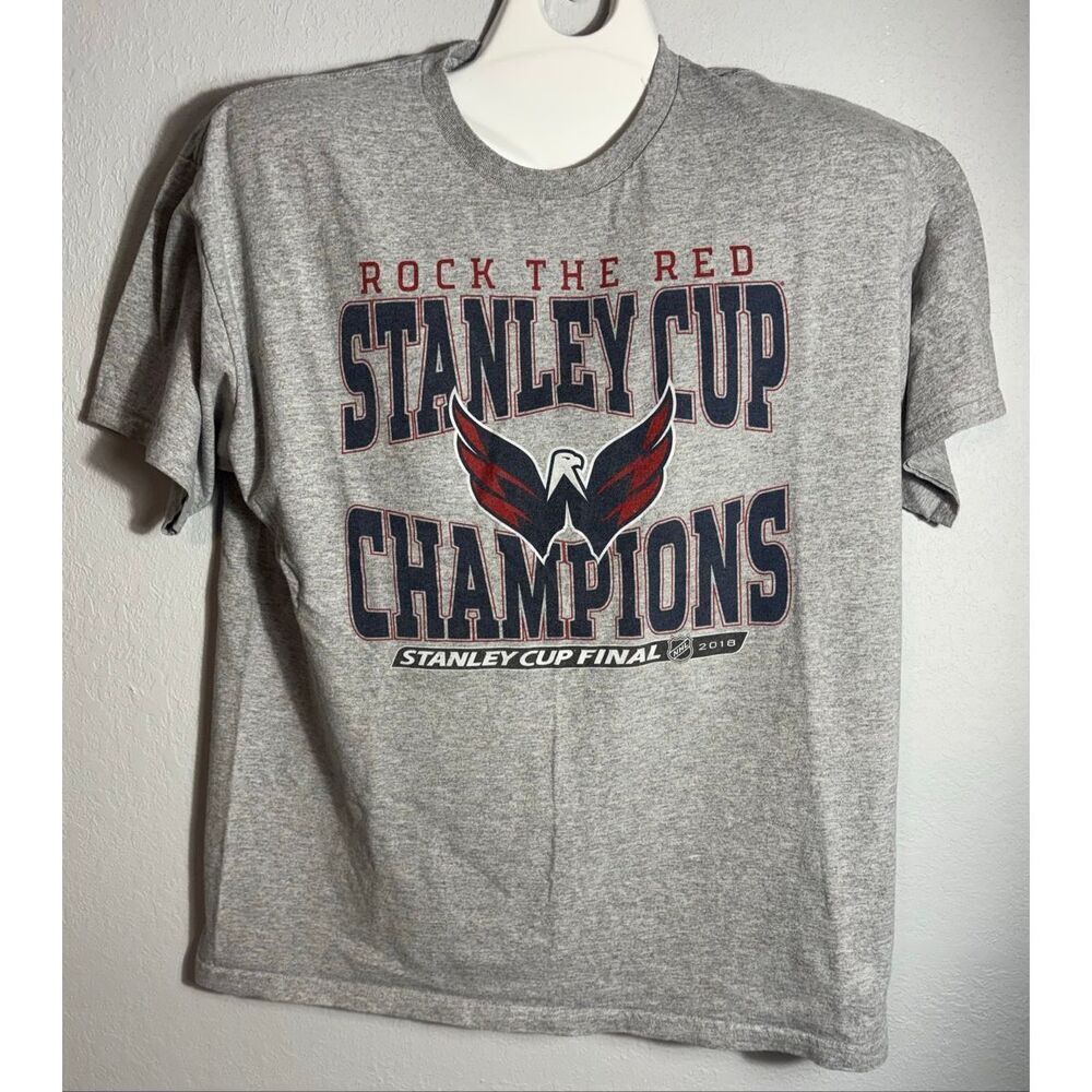 2018 Washington Capitals Stanley Cup Champions Mens Shirt XL Gray